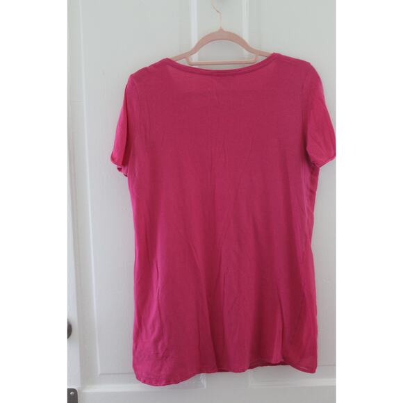 Women's Hannah Size Small Pink Pullover Top Short Sleeve - Picture 2 of 5